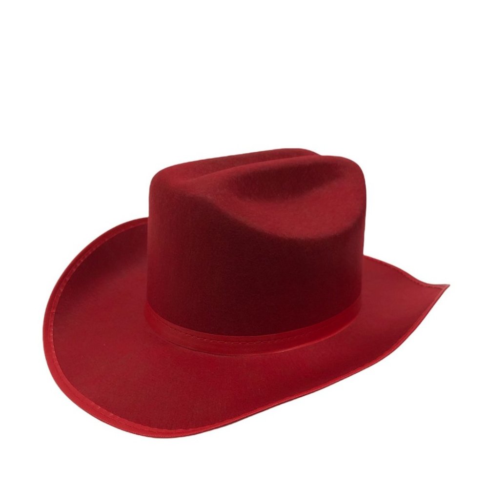 Kids Cowboy Hat - Red Size Large